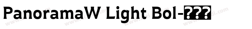 PanoramaW Light Bol字体转换